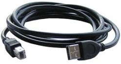 Фото 1/2 CCP-USB2-AMBM-10, Кабель; USB 2.0; вилка USB A,вилка USB B; позолота; 3м; черный