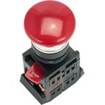 Кнопка AEAL-22 красная с фиксацией NO+NC Грибок PROxima pbn-aeal-r