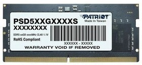 Фото 1/7 Память Patriot DDR5 8Gb 4800MHz PSD58G480041S RTL PC5-38400 CL40 SO-DIMM 260-pin 1.1В single rank