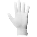 Перчатки нейлоновые белые без доп покрытия р9 6220