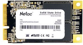 Фото 1/7 SSD накопитель NETAC N5M 2ТБ, mSATA, SATA III, mSATA [nt01n5m-002t-m3x]