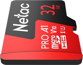 Фото 1/10 Носитель информации Netac P500 Extreme PRO 32GB MicroSDHC V10/A1/C10 up to 100MB/s, retail pack card only
