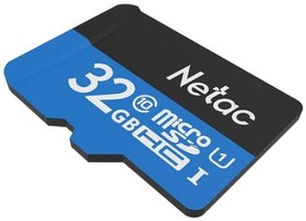 Фото 1/10 Носитель информации Netac P500 Standard 32GB MicroSDHC U1/C10 up to 90MB/s, retail pack card only