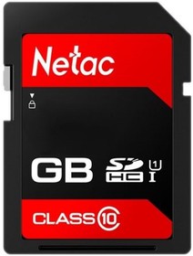 Фото 1/5 Носитель информации Netac P600 16GB SDHC U1/C10 up to 80MB/s, retail pack