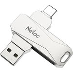 Флеш Диск USB Drive Netac U782C dual USB3.0+TypeC 32GB, retail version