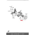 GS1D2615XB, Ступицаколесазад нMAZDA6GH07CX707