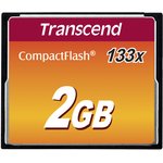 TS2GCF133, Memory Card, CompactFlash (CF), 2GB, 50MB/s, 20MB/s, Orange
