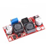 XL6009 DC-DC Converter Boosts and Steps Down.