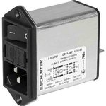 3-103-778, Filtered IEC Power Entry Module, 4 А, 250 В AC