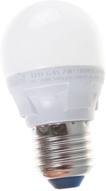 Фото 1/3 LED-G45 7W/3000K/E27/FR/DIM PLP01WH Лампа светодиодная, диммируемая UL-00004303