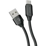 Кабель Deppa Silk 72535, USB Type-C (m) - USB (m), 1.2м, 6A, черный