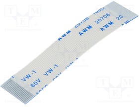 05-20-A-0050-A-4-06-4-T, FFC / FPC Jumper Cables 0.5mmP. FlatFlexCble, 20Contact, Conductor SameSide, Len50mm/2in, Tin Plt