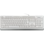Клавиатура A4TECH Fstyler FK10, USB, белый серый [fk10 white]