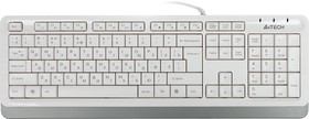 Фото 1/10 Клавиатура A4TECH Fstyler FK10, USB, белый серый [fk10 white]