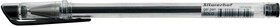 Фото 1/4 Ручка гелев. Silwerhof Solo d=0.5мм черн. черн. кор.карт. сменный стержень игловидный пиш. наконечник линия 0.3мм