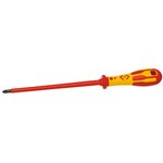 T49143-2200, Pozidriv Insulated Screwdriver, PZ2 Tip, 200 mm Blade, VDE/1000V ...