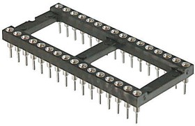 AR 24 HZL/7-TT, 2.54mm Pitch Vertical 24 Way, Through Hole Turned Pin Open Frame IC Dip Socket, 3A