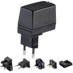 EDV1898100RS, 7.5W Plug-In AC/DC Adapter 12V dc Output, 600mA Output