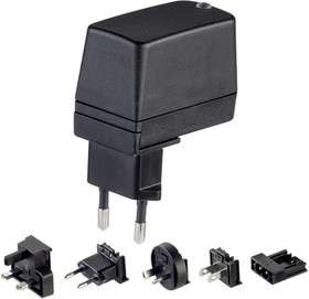 Фото 1/2 EDV1898100RS, 7.5W Plug-In AC/DC Adapter 12V dc Output, 600mA Output