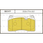 BB0347P, Колодки тормозные дисковые LAND ROVER Range Rover III/Sport 06-