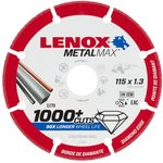 2030865, Aluminium Oxide Cutting Disc, 115mm x 1.3mm Thick, Medium Grade, P80 Grit
