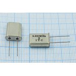 Резонатор кварцевый 9.83МГц, в корпусе с гибкими выводами HC49U, без нагрузки ...