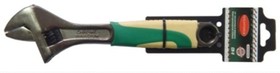 Фото 1/2 RF-649250AB, Ключ разводной 250мм 10" (захват 30мм) с резиновой рукояткой с держателем ROCKFORCE