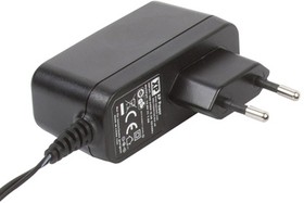 Фото 1/3 VEL18US120-EU-JA, 18W Plug-In AC/DC Adapter 12V dc Output, 1.5A Output