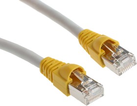 Фото 1/3 L00005A0035, Cat6a Male RJ45 to Male RJ45 Ethernet Cable, S/FTP, Grey LSZH Sheath, 10m