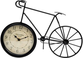 Часы велосипед, 370х100х240, черный Fancy37