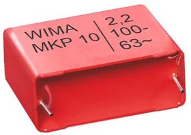 MKP1U021505B00KSSD, DC Пленочный Конденсатор, Double Metallized PP, Radial Box - 2 Pin, 0.015 мкФ, ± 10%, 700 В, 2 кВ