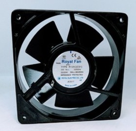 Фото 1/2 Вентилятор Royal Fan IPX7 R125C(C01) 200V 22/20W 120x38 клемма