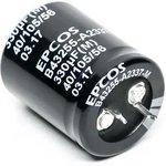 B43255E2187M000, Aluminium Electrolytic Capacitors - Snap In 180uF 250VDC 20% ...