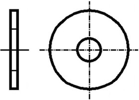 Фото 1/2 B3/BN20732, Шайба, круглая, M3, D=9мм, h=0,8мм, нержавеющая сталь A2, DIN: 9021