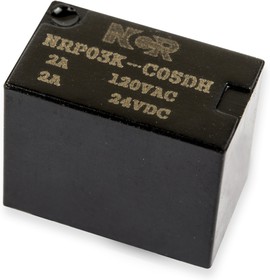NRP-03K-C-05D-H, Реле 1 переключ. 5VDC, 2A/120VAC SPDT