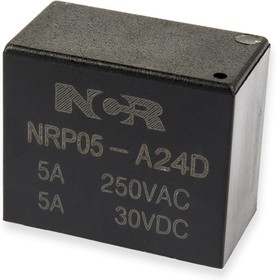 NRP05-A-24D, Реле 1 замык. 24VDC, 5A/250VAC SPST-NO