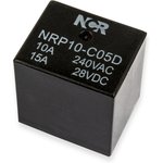 NRP-10-C-05D, Реле 1 переключ. 5VDC, 10A/240VAC SPDT