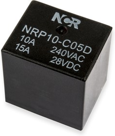 Фото 1/2 NRP-10-C-05D, Реле 1 переключ. 5VDC, 10A/240VAC SPDT