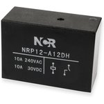 NRP-12-A-24D-H, Реле 1 замык. 24VDC, 10A/250VAC SPST-NO