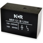 NRP-12-B-12D-H, Реле 1 размык. 12VDC, 10A/250VAC SPST-NC