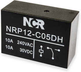 Фото 1/2 NRP-12-C-05D-H, Реле 1 переключ. 5VDC, 10A/250VAC SPDT