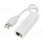 UA0144B, Адаптер USB / Fast Ethernet, USB 2.0, гнездо RJ45,вилка USB A
