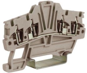 Клемма пруж. HMM.1/2+2/GR 1.5кв.мм сер. DKC ZHM420GR