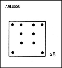 ABL0008HD, Накладки тормозные,комплект STD / WVA (19488) HCV
