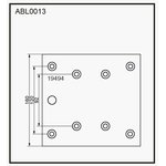 ABL0013, Накладки тормозные,комплект STD / WVA (19494) HCV