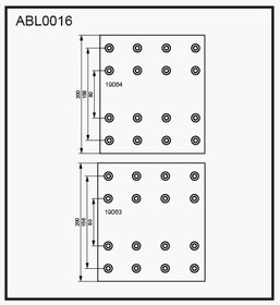 ABL0016, Накладки тормозные,комплект STD / WVA (19063/19064) HCV