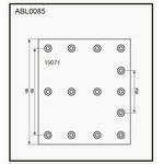 ABL0085, Накладки тормозные,комплект STD / WVA (19071) HCV