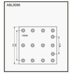ABL0086, Накладки тормозные,комплект STD / WVA (19090) HCV