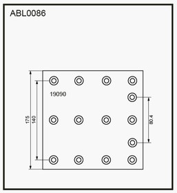 ABL0086HD, Накладки тормозные,комплект STD / WVA (19090) HCV