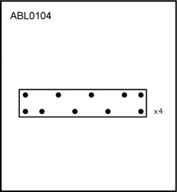 ABL0104, Накладки тормозные,комплект STD / WVA (4515ED) HCV